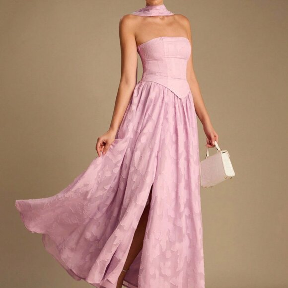 Purple Elegant Women's Princess Dress - Picture 7 of 7